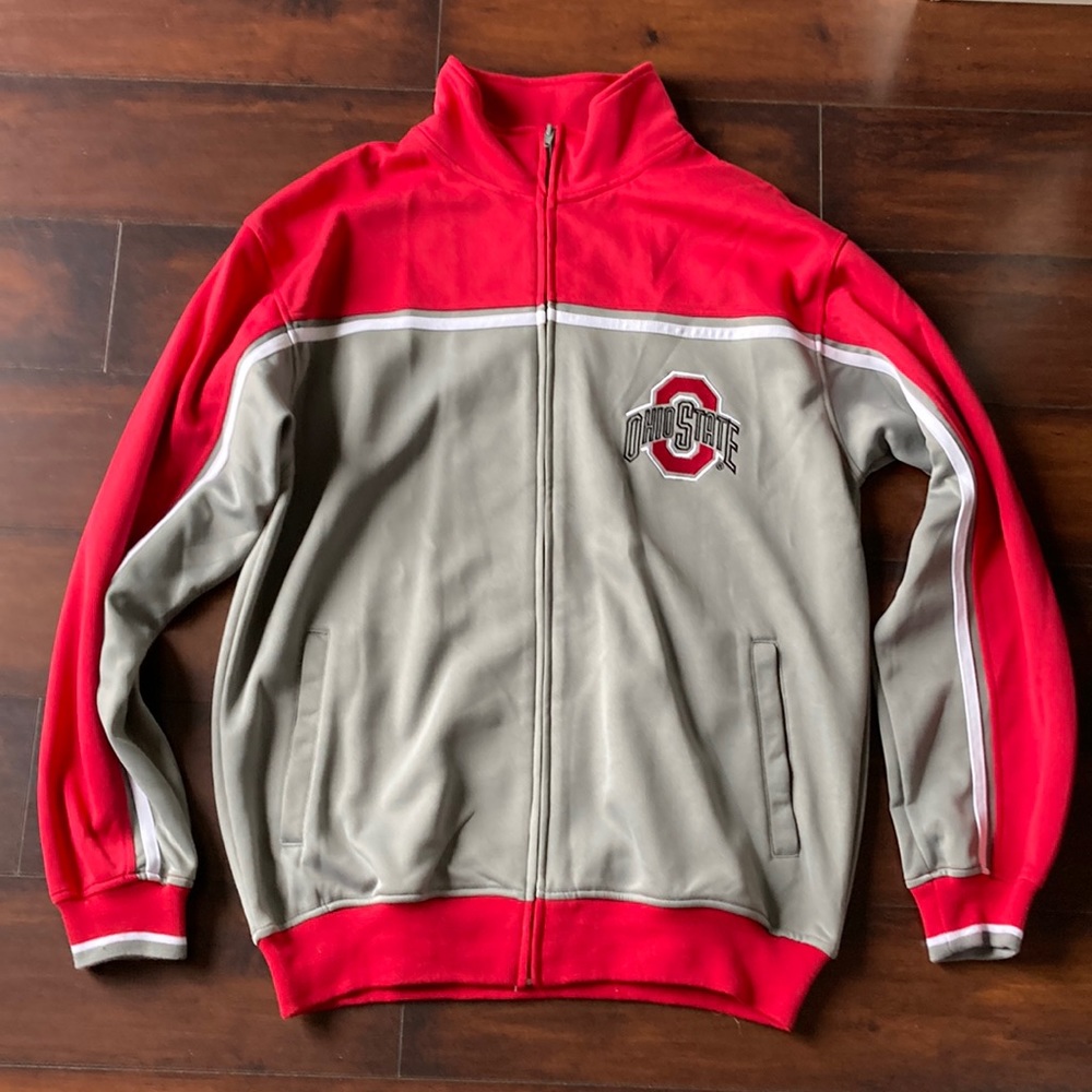 Large Ohio state zip up.